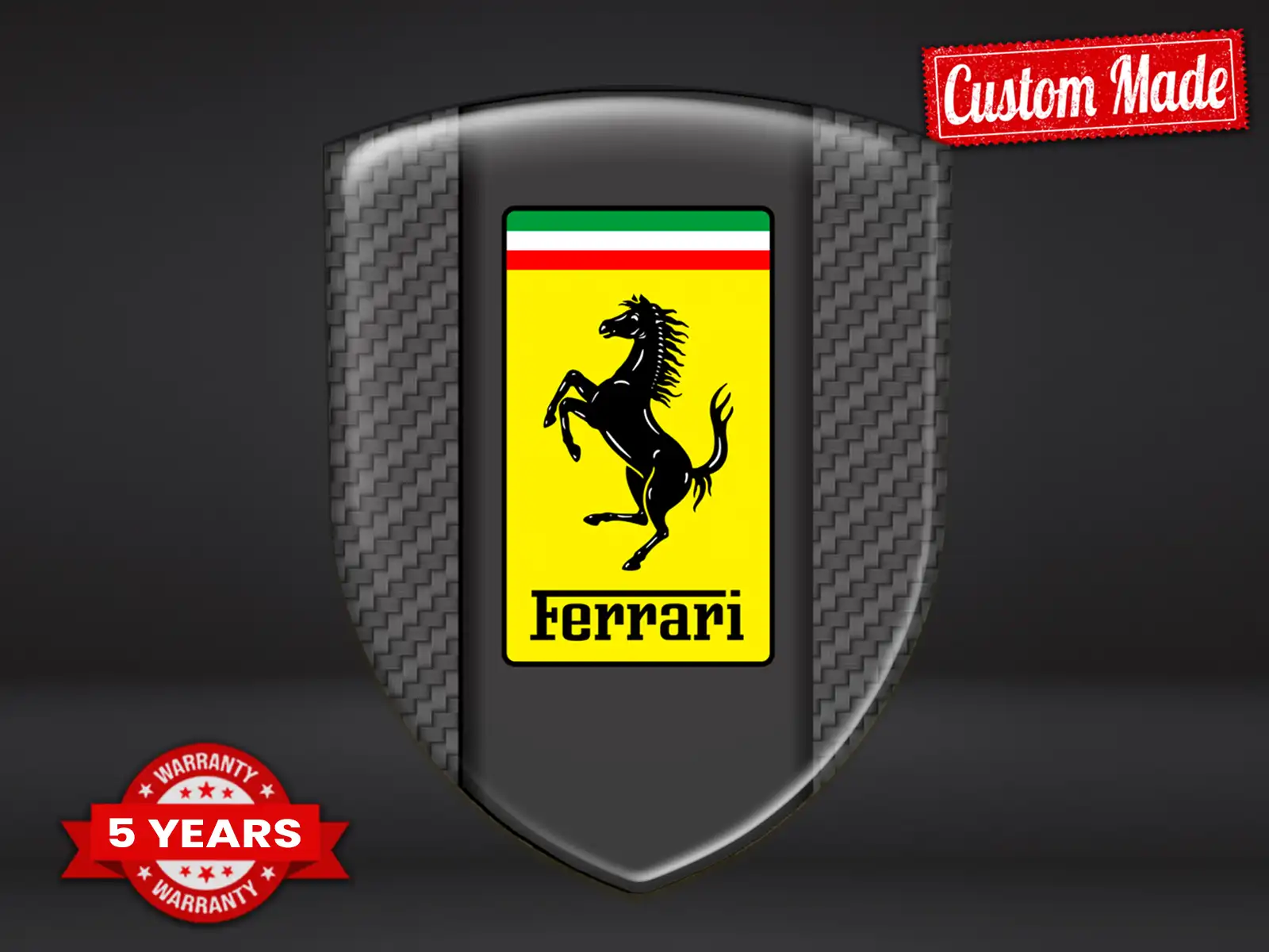 Ferrari Bumper Sticker Printing High End Professional Minimal